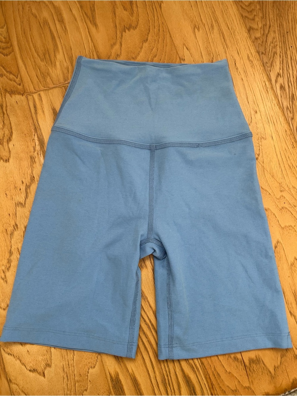 Skatie High-Waist Blue Women’s Bike Shorts